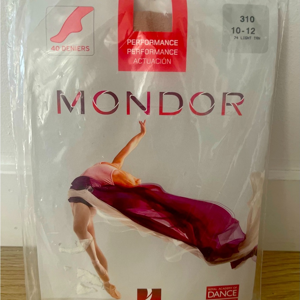 Mondor Performance Girls Dance/Figure Skating Thigts Size 10-12 Girls 40 Deniers